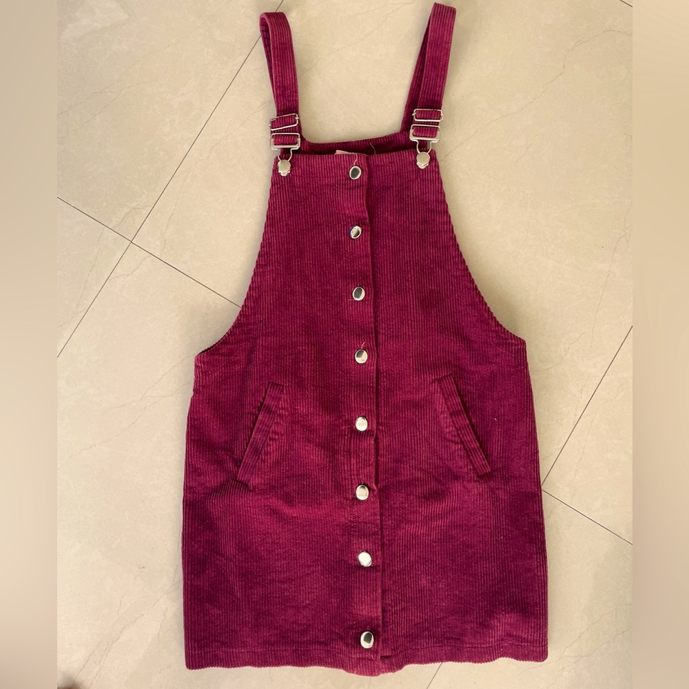 Red Overall Dress